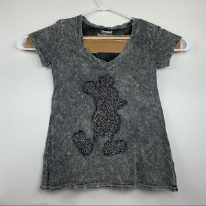 Disneyland Gray Mickey Mouse Graphic T-Shirt
